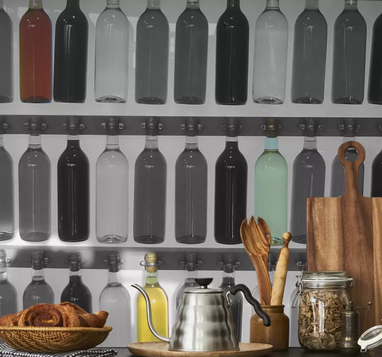 瓶收集摄影墙壁画 - TenStickers