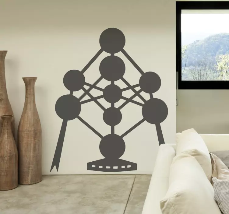 布鲁塞尔原子塔贴纸 - TenStickers