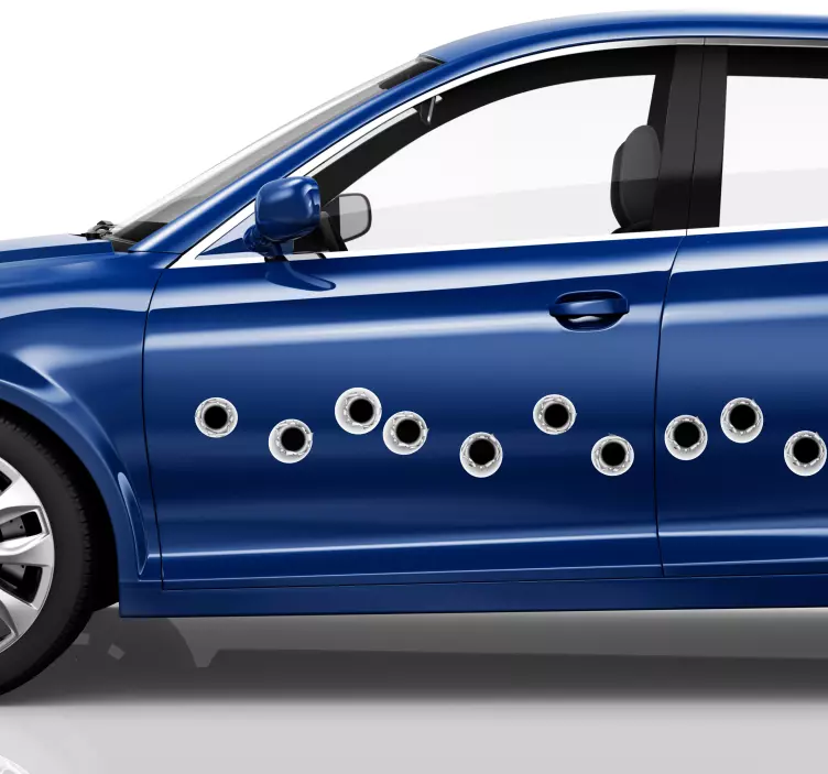 弹孔车贴 - TenStickers