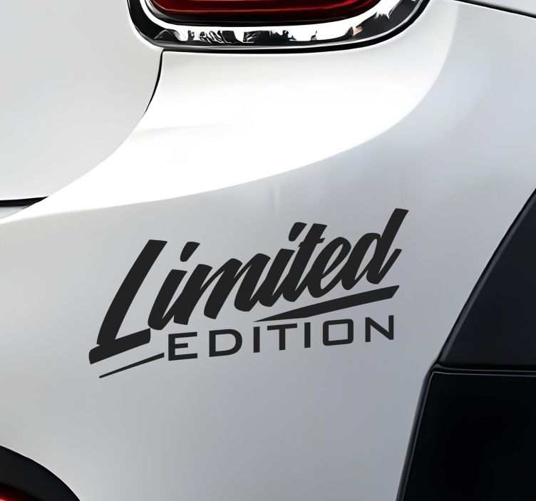 保险杠贴纸限量版 - TenStickers