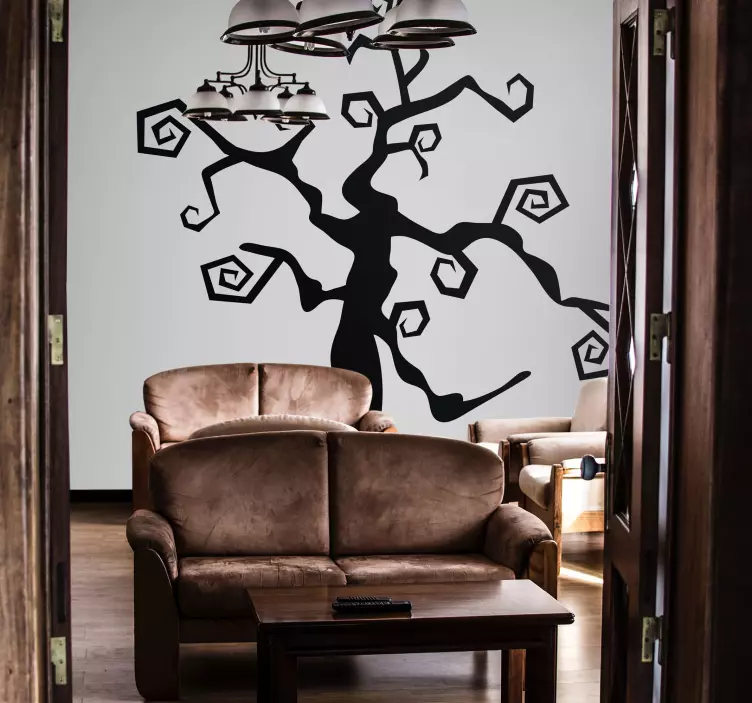 伯顿树万圣节贴纸 - TenStickers