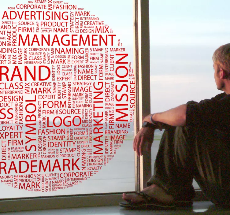 业务概念文本墙贴 - TenStickers