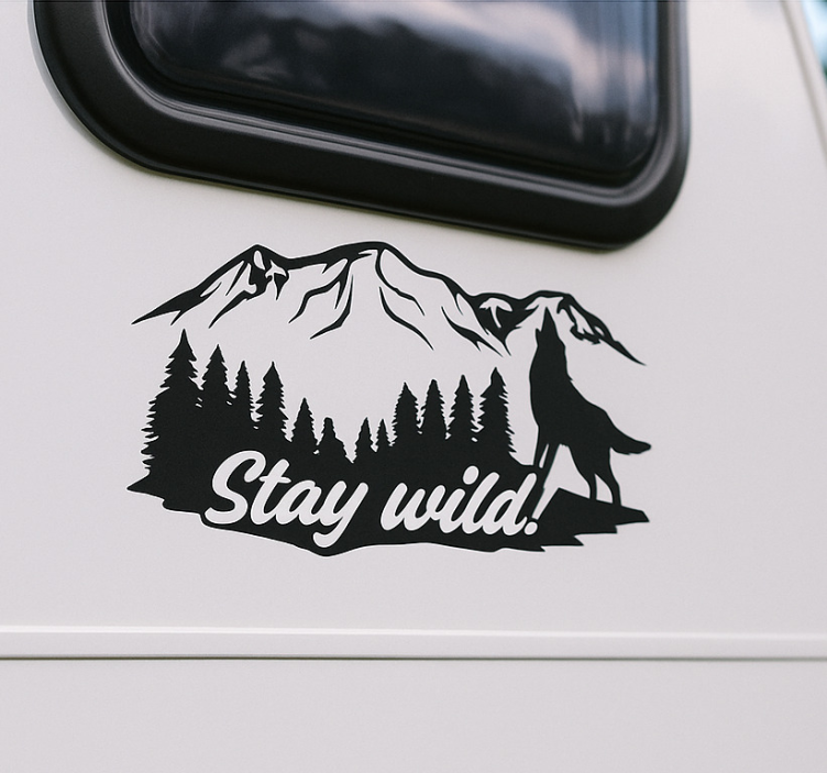 大篷车贴纸 stay wild! - TenStickers