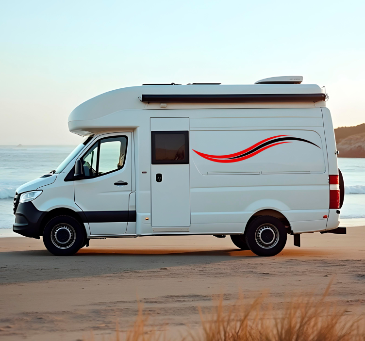 大篷车贴纸 波浪条纹 - TenStickers