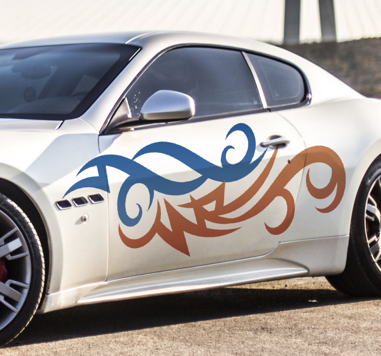 保险杠贴纸 抽象装饰图案 - TenStickers