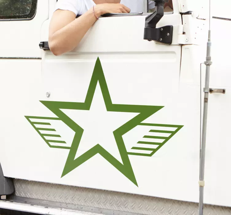 保险杠贴纸军星 - TenStickers