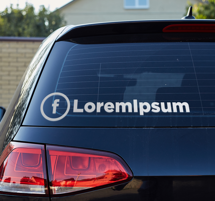 保险杠贴纸 自定义 facebook 帐户 - TenStickers