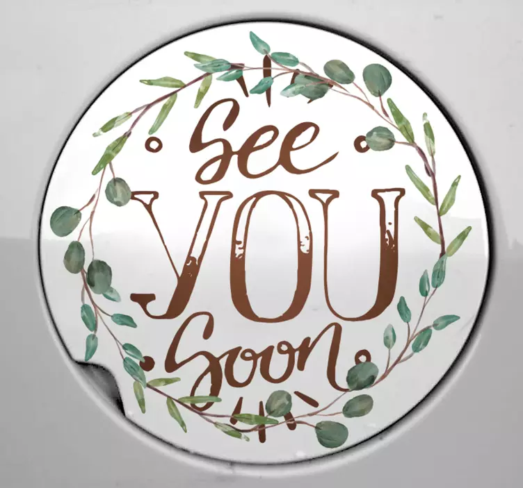 保险杠贴纸再见了，期待再相见 - TenStickers