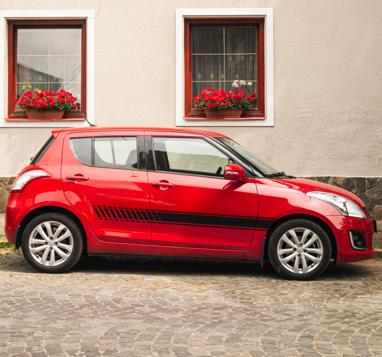 保险杠贴纸渐变条纹设计 - TenStickers