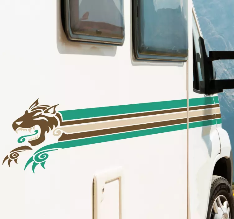 大篷车线车辆贴纸 - TenStickers