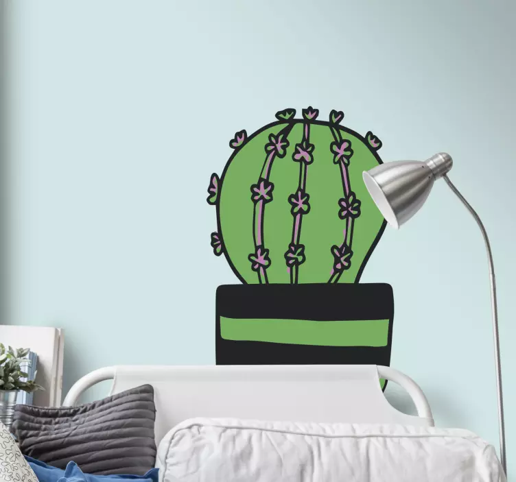 卡通仙人掌墙贴 - TenStickers