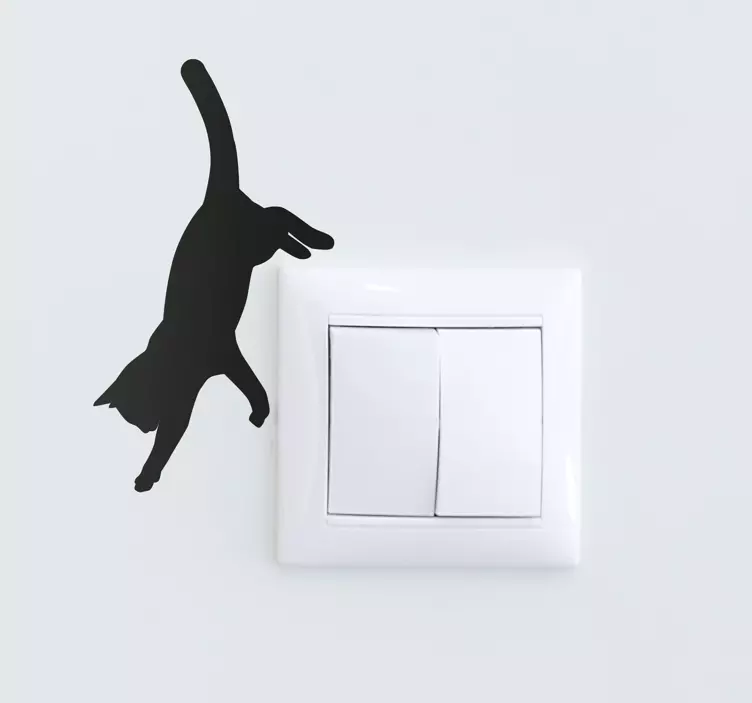 猫要跳猫贴纸 - TenStickers