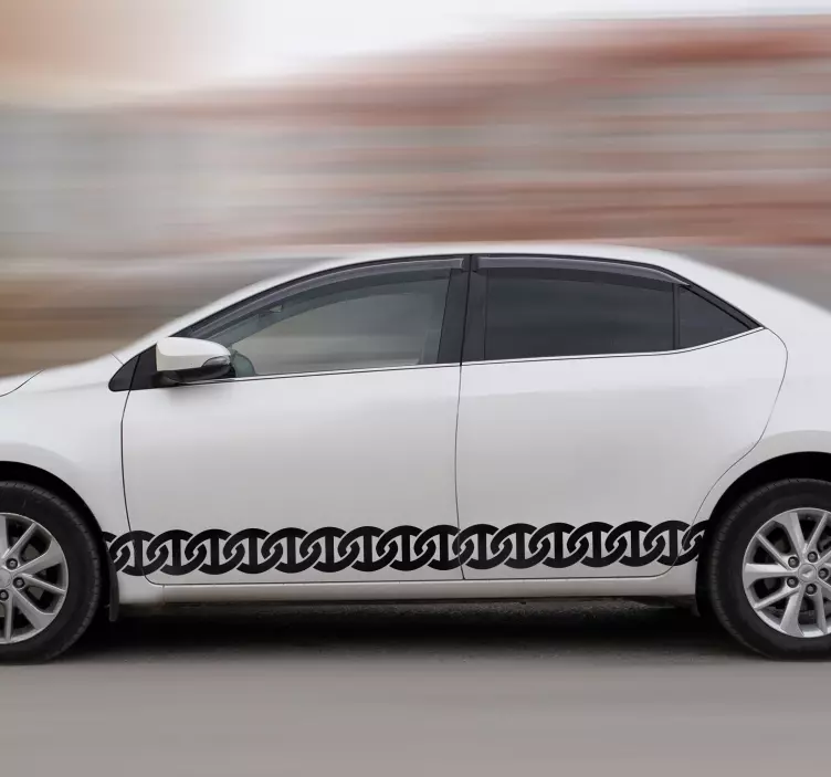 保险杠贴纸 链条 - TenStickers