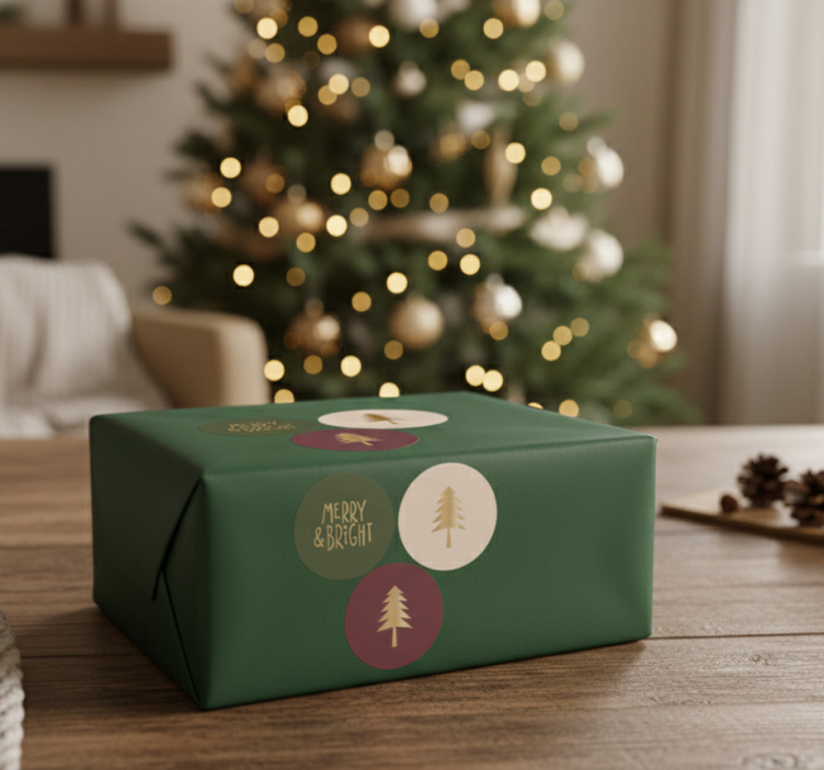 动物贴画经典节日图案 - TenStickers