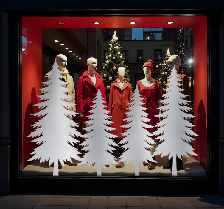 动物贴画冬季树木 - TenStickers