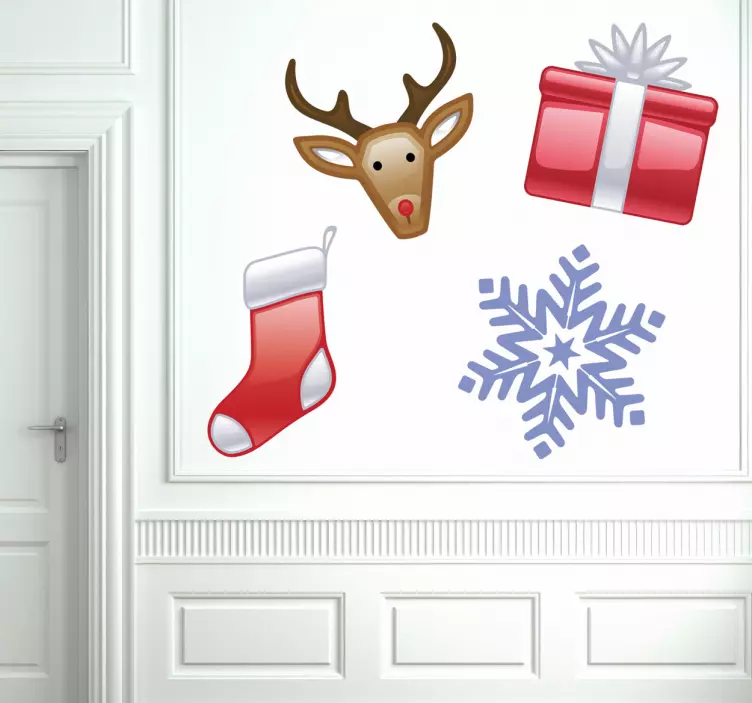 圣诞贴纸套件 - TenStickers