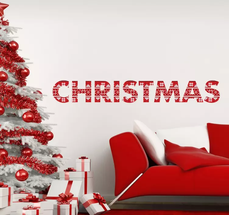 圣诞文字贴纸 - TenStickers