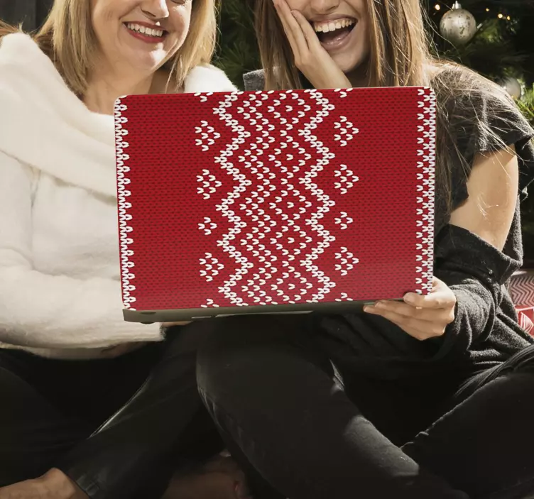 圣诞节典型风格笔记本电脑贴纸 - TenStickers