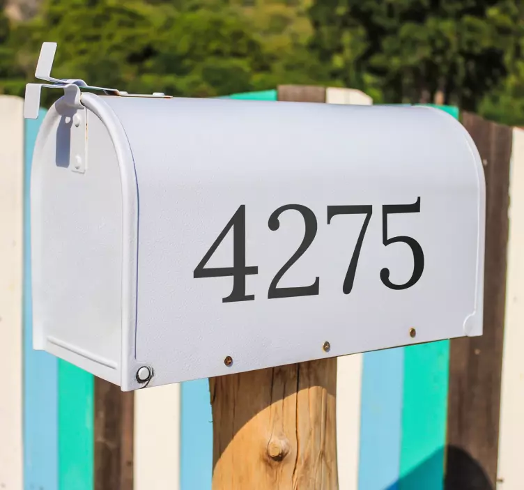 经典数字邮箱贴纸 - TenStickers