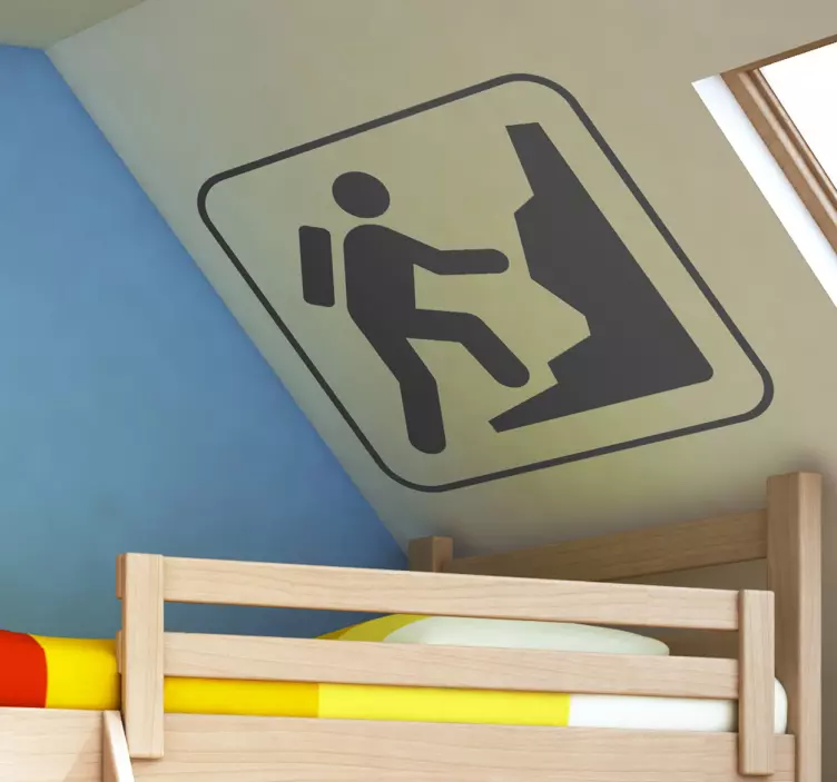 攀登图标标志贴纸 - TenStickers