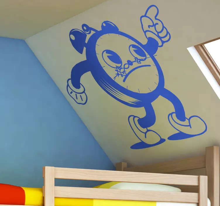 时钟迟到贴纸 - TenStickers