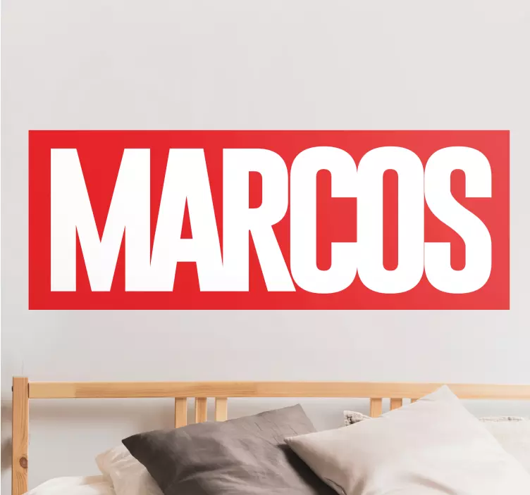 漫画个性名字黑胶贴纸 - TenStickers