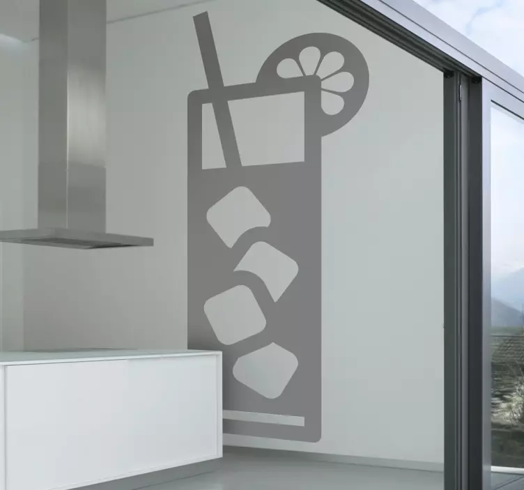 冷却饮料墙贴 - TenStickers