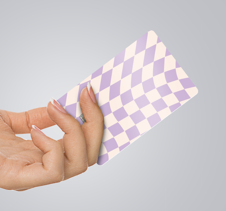 信用卡贴纸 正方形 柔和的颜色 - TenStickers