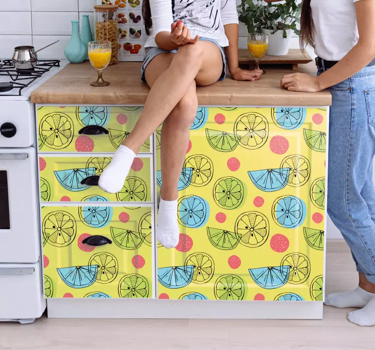 动物贴画水果切片图案 - TenStickers