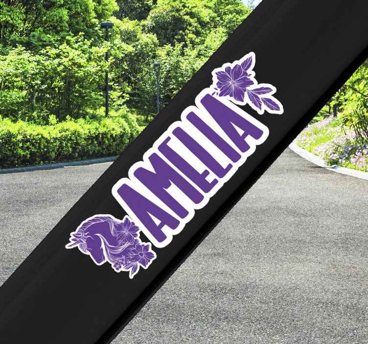 可定制的美丽独角兽自行车贴花 - TenStickers