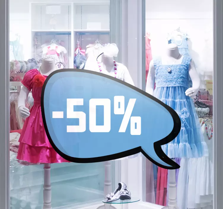 可定制的蓝色泡沫促销贴纸 - TenStickers