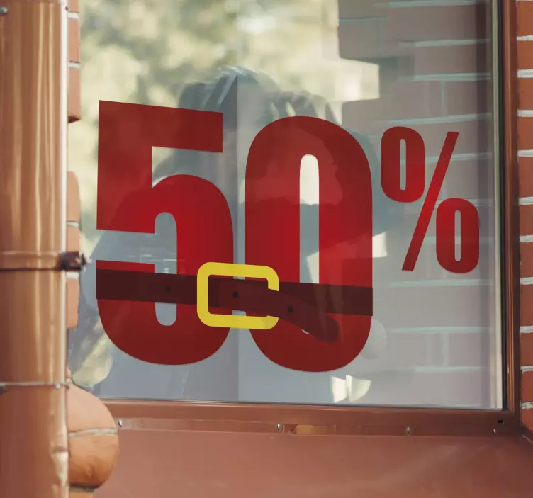 可定制的圣诞节促销标签贴纸 - TenStickers