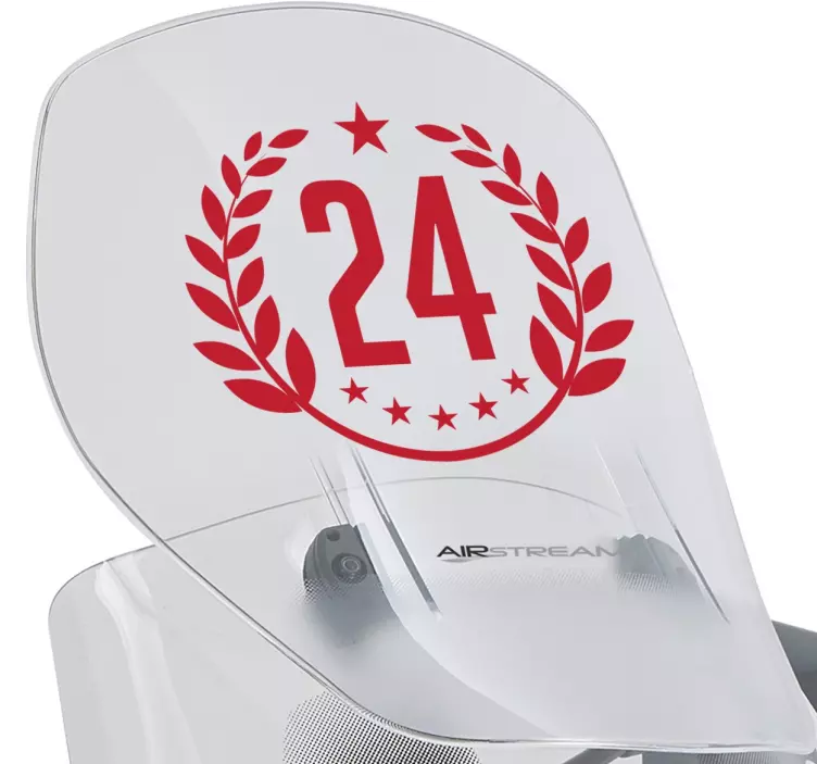 可定制的月桂树数贴纸 - TenStickers