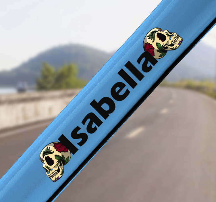 可定制的骷髅自行车插画贴纸 - TenStickers