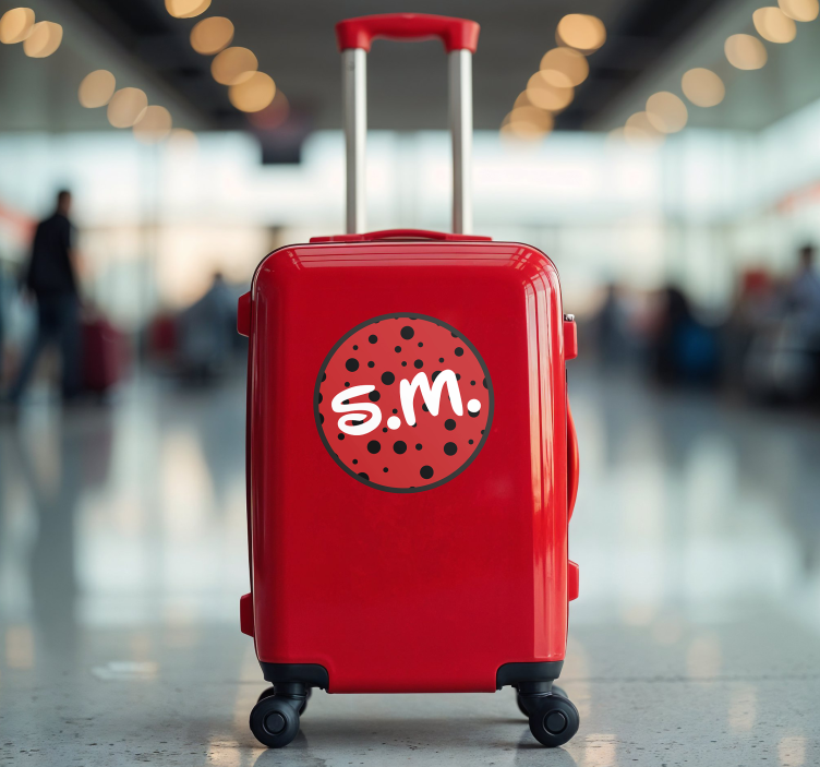 个性贴纸 儿童行李箱首字母 - TenStickers