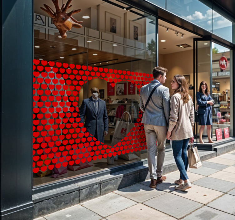 可自定义的情人节业务贴纸 - TenStickers