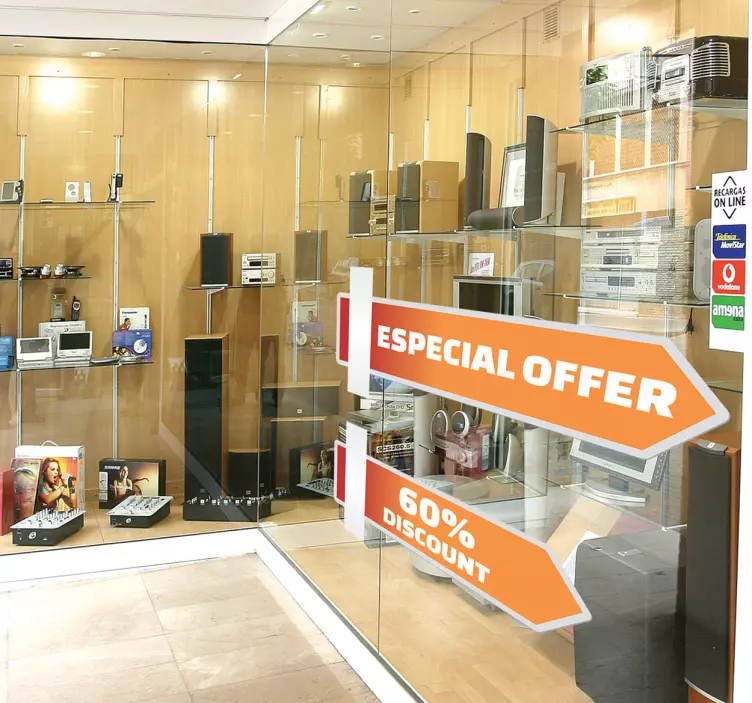 可定制的乙烯基指示箭头贴纸 - TenStickers