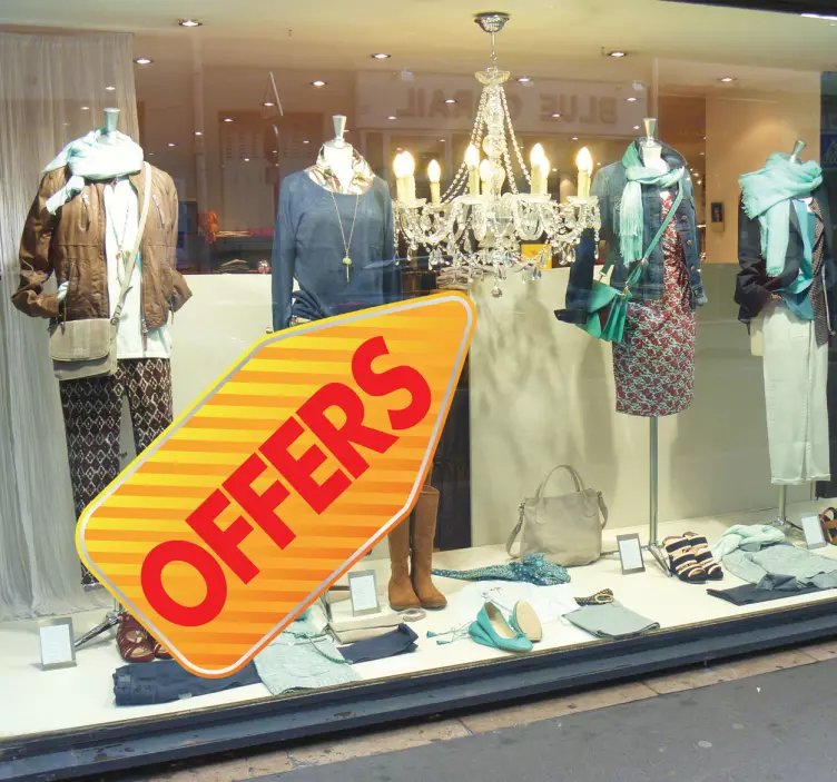 可自定义的黄色箭头标签贴纸 - TenStickers