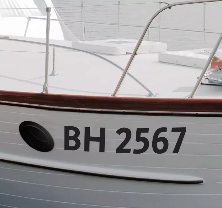 航海类贴纸 自定制船舶注册 - TenStickers