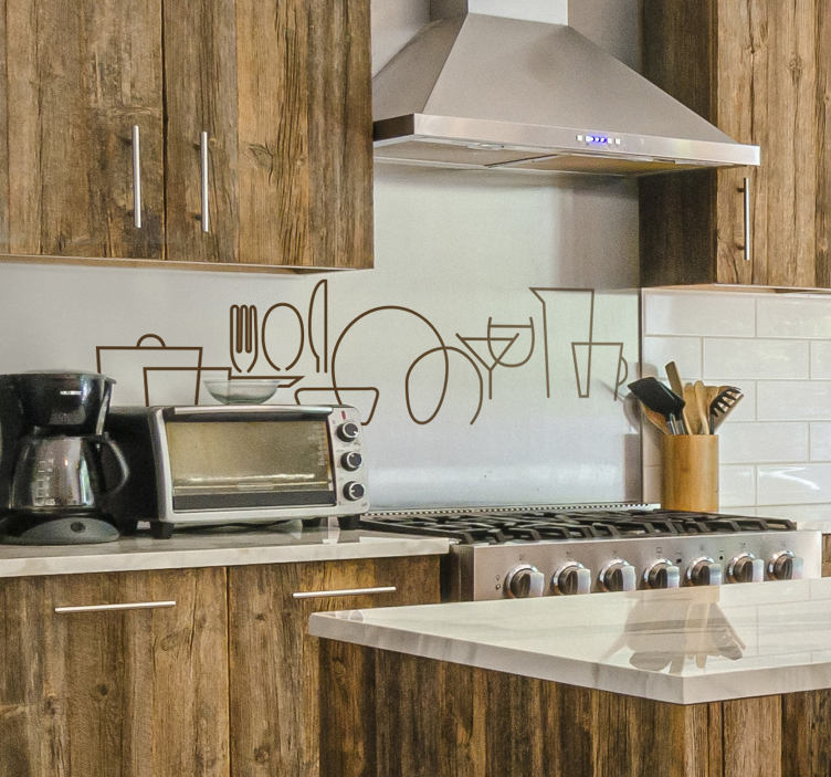 餐具餐具墙贴 - TenStickers