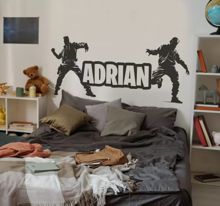 电子游戏贴纸 跳舞的士兵们的名字 - TenStickers