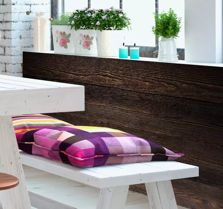 深色木家具贴纸 - TenStickers