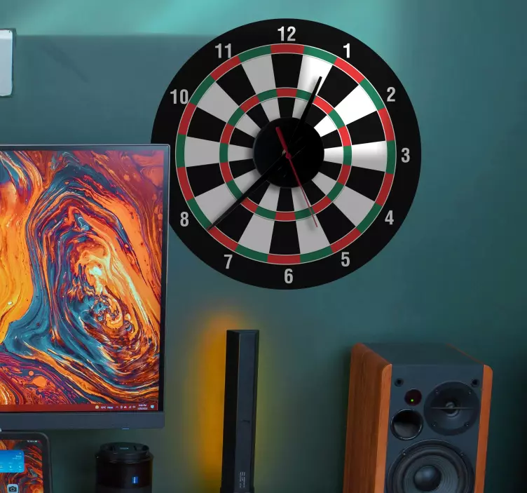 时钟贴纸 飞镖盘 - TenStickers