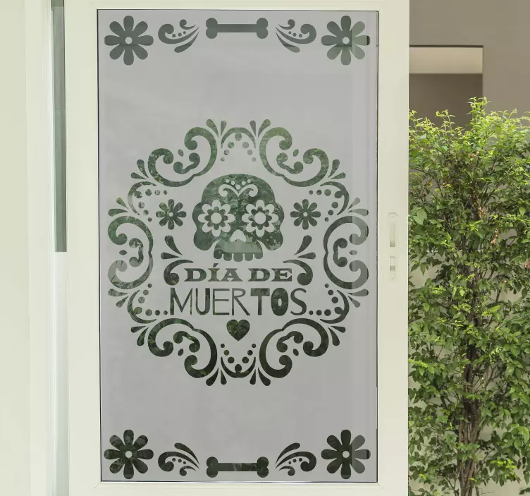 亡灵之日窗户贴纸 - TenStickers