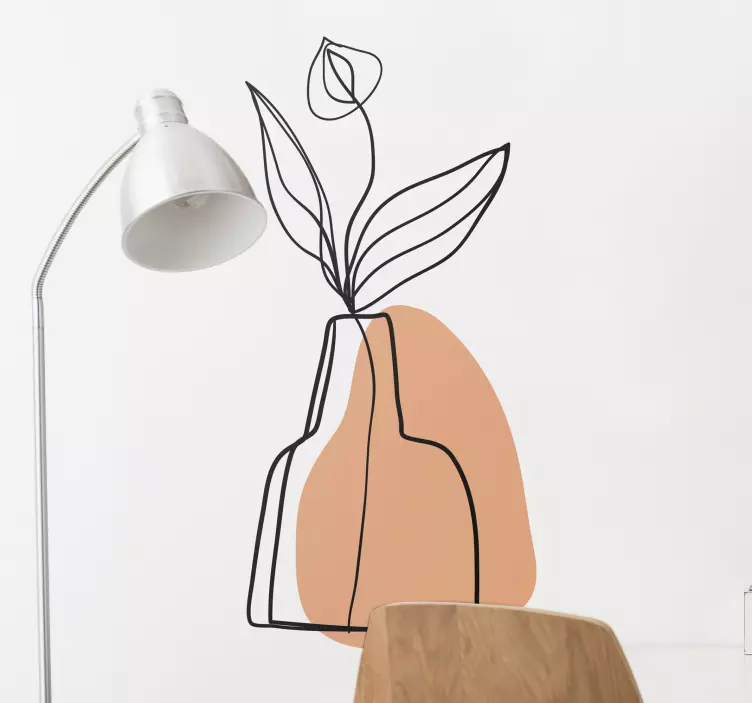 贴纸装饰风格化花瓶 - TenStickers