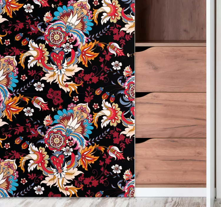 贴纸装饰 充满活力的植物图案 - TenStickers