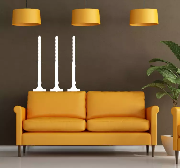 装饰蜡烛贴纸 - TenStickers