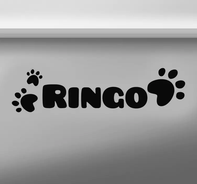 狗名可定制贴纸 - TenStickers