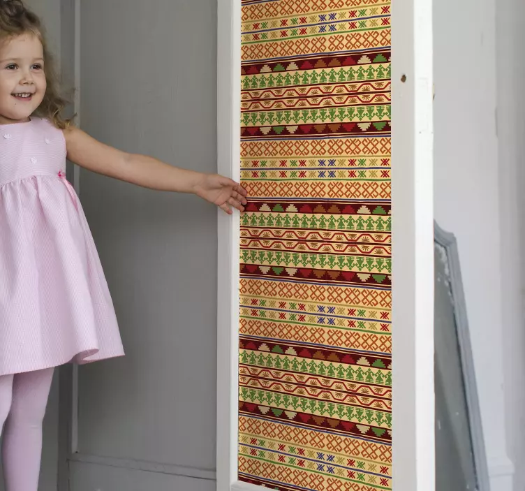 门贴 庆祝几何图案 - TenStickers