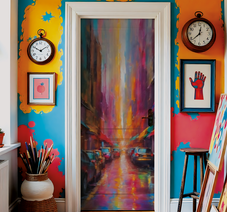 门贴 城市街头艺术 - TenStickers